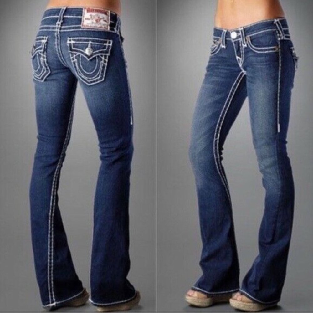 Size 28 True Religion jeans with crystals